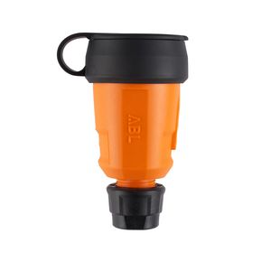 Koppelcontactstop geaard Hightech SCHUKO IP44 oranje VVE=10
