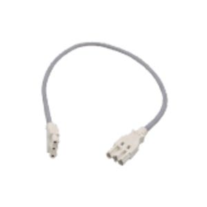 FIN DOORVERB.KABEL WIT 0,8M MET CONNECTOR