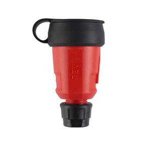 Koppelcontactstop geaard Hightech SCHUKO IP44 rood VVE=10