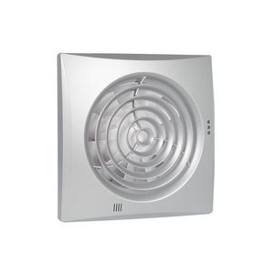 Badkamer-/ toiletventilator Silencio 125 aluminium