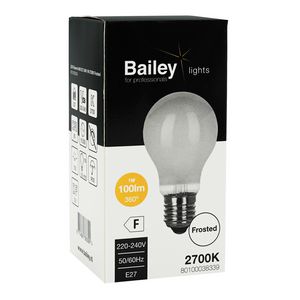 LED-lamp A60 FR FIL E27 1W 12W 100lm 827 mat