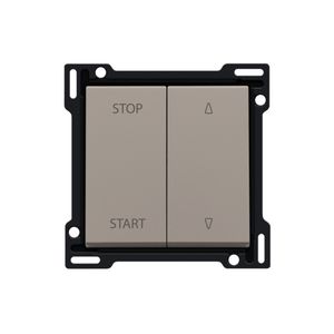 Afwerkingsset elek. gescheiden rolluikschakelaar bronze