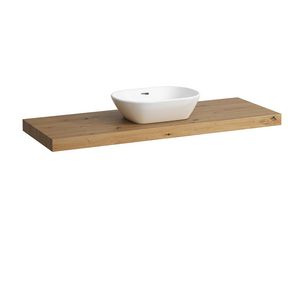 Wastafelblad LANI 140cm met uitsparing midden wild oak