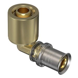 Aansluitknie haaks verlopend TIGRIS M5 16x1/2" tbv closetreservoir