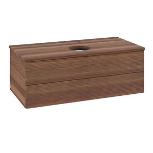 Wastafelonderkast Antao 1000x360x500mm Warm Walnut L20152HM