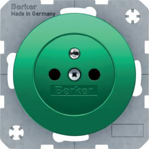 Wandcontactdoos penaarde berker R.1/R.3/R.8 groen