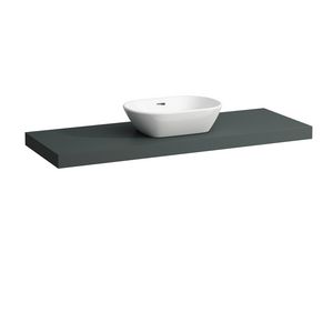 Wastafelblad LANI 140cm met uitsparing midden traffic grey