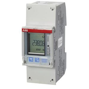 Elektriciteitsmeter 1F 65A 230V AC klasse B 2xI/2xO act./re