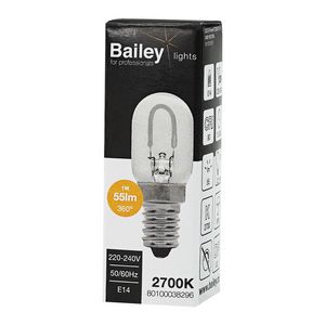 LED-lamp T22x57 U-FIL E14 1W (6W) 55lm 827 helder