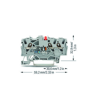 Moduleklem 3-draads LED rood 2001-1321/1000-434 VVE=100