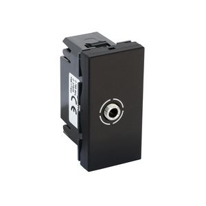 Audio 3,5 1 module mat zwart Mosaic VVE=10