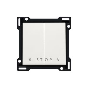 Afwerkingsset 2-voudige rolluikdrukknop elek.sturing white