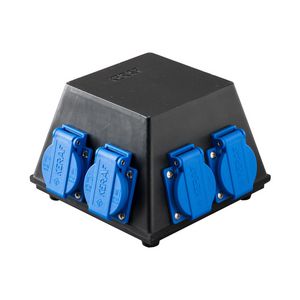 Type 18 volrubber verdeler 6x randaarde VVE=2