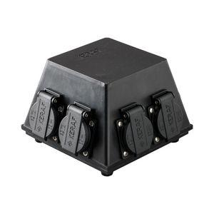 Type 18 volrubber verdeler 6x randaarde VVE=2