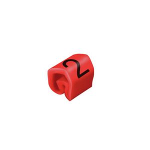 Kabelcoderingsyst. rood O.D.1.3-3mm PVC sof VVE=200