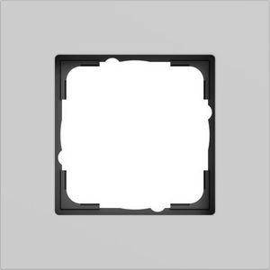 Afdekraam 1-voudig Gira Esprit alum.gris m(gel.)