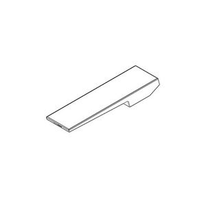 Greep wastafel staand Hendel 47x22x186mm chr