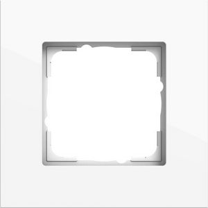 Afdekraam 1-voudig Gira Esprit alum.zuiver wit(gel.)