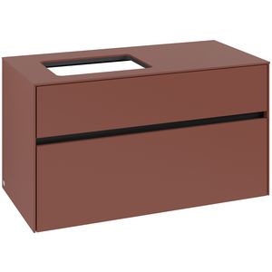 Wastafelonderkast Collaro 1000x548x500mm Wine Red C11000AH