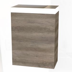 Wavedesign Domino fonteinkast 600x400x220mm grijs eik