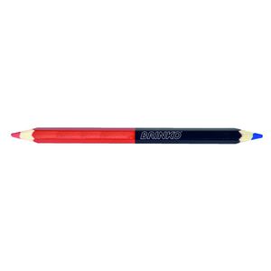 Duo-marker / 2-kleuren potlood sanitair rood/blauw