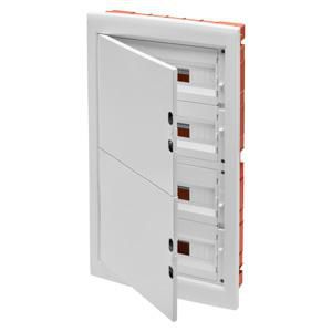 INBOUWVERDEELKAST - MET BLANCO DEUR - 72 MODULE (18X4) IP40