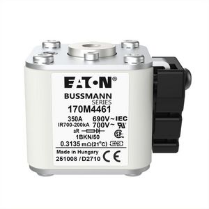 Zekering hoge snelheid 350A AC 690V 200kA 1 aR IEC UL VVE=3