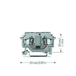 Moduleklem 2-draads met diode 1N4007 281-603/281-411 VVE=100