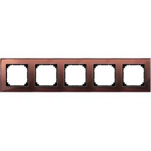 Afdekraam-M-Elegance-5-voudig-Glas-Mahoniebruin