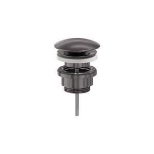 Design  afvoerplug 1.1/4" vast (niet afsluitbaar) geborsteld  carbon black PVD MAY