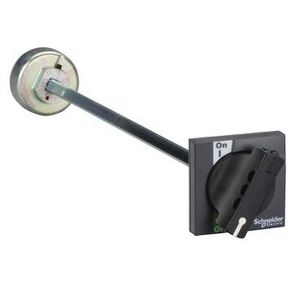 Verlengde draaibediening Voorkant Zwart Acc. INS/INV100-2