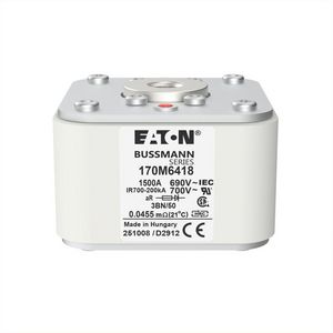 Zekering hoge snelheid 1500A AC 690V 200kA 3 aR IEC UL VVE=3