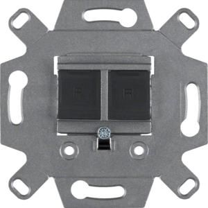 Datacom contactdoos RJ 2-v cat. 6A afgeschermd rechte uit