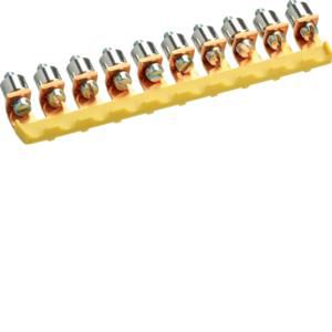 Doorverbindingsbrug geisoleerd 10mm² 10-voudig schroef