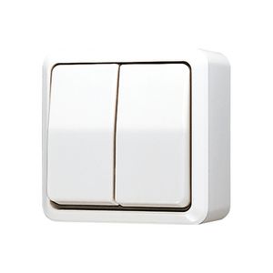 Wipschakelaar AP600 alpine wit serie