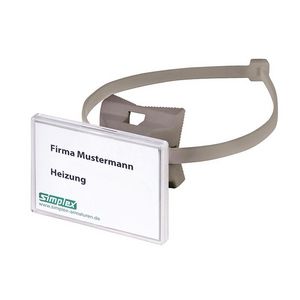 QUICK sign holder 70x50.8mm/pl grey VVE=10
