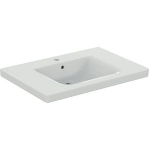 Conn freedom miva wastafel 80x55 met kraangat met overloop Ideal Plus