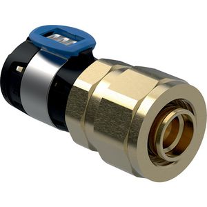 Perssok verlopend FLOWFIT x PEX-buis (klem) 20x20mm brons
