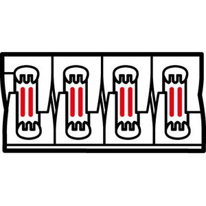 Railsteun gedraaid t/m 1600A zwevend
