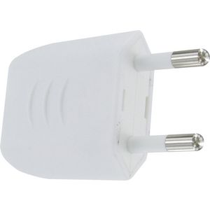 Stekker Euro kunststof 25A wit 2-pack VVE=10