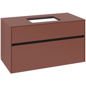 Wastafelonderkast Collaro 1000x548x500mm Wine Red C109B0AH