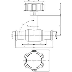 Kogelafsluiter Apollo FullFlow RVS verlengde spindel 15mm 2x press vertragingsknop