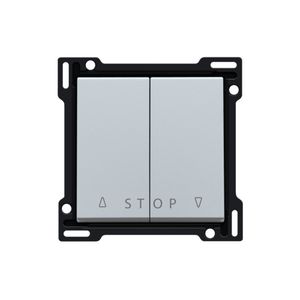 Afwerkingsset 2-voudige rolluikdrukknop elek.sturing sterlin