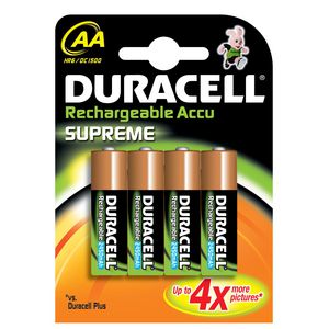Blister a 4st. batterij HR06 Precharged Duracel VVE=10