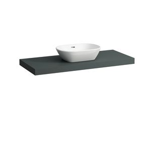 Wastafelblad LANI 120cm met uitsparing midden traffic grey