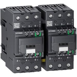 Omkeercontactor 3P 80A AC-3 <440V 100-250V A Green