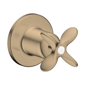 AXOR Archivioafbouwdeel inbouwstopkraan met kruisgreep Brushed Bronze