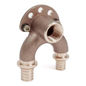 Muurplaat doorstromend laag RAUTITAN RX+ schuif 20/16x1/2"bn.dr. VVE=5