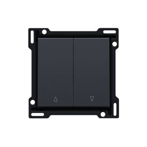 Afwerkingsset 2-voudige rolluikdrukknop anthracite