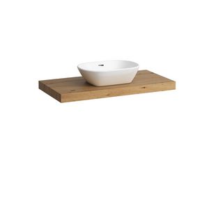 Wastafelblad LANI 100cm met uitsparing midden wild oak